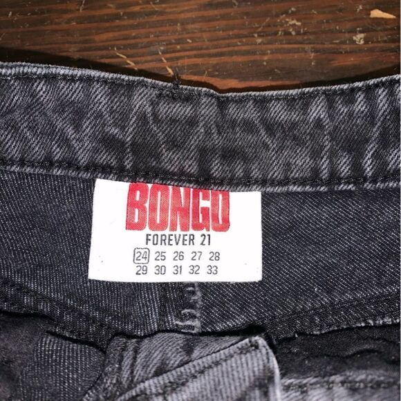 BONGO Forever21 Black High waisted Shorts 24 - Picture 2 of 3